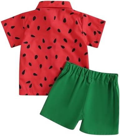 licupiee Toddler Boy Watermelon Shorts Sets - Comfort Fashion