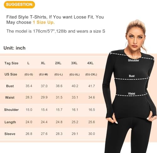 Warm Micro Fleece Thermal Base Layer Under shirt Women