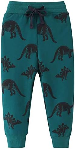 Dinosaur Car Animal Print Drawstring Jogger Pants