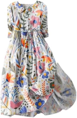 Bohemian Cotton Linen Dress