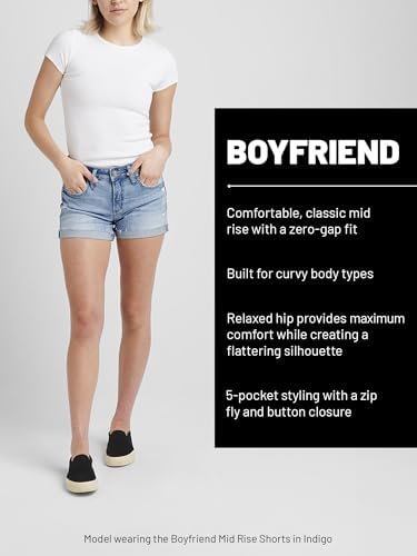 Silver Jeans Co Womens Plus Size Boyfriend Jeans