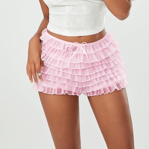 Lace Trim Ruffle Bloomers
