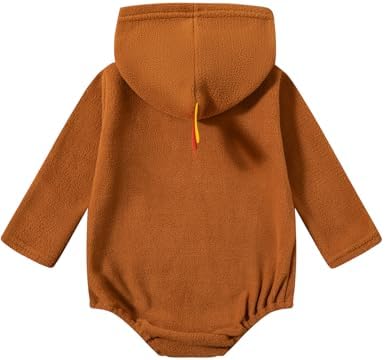 Thanksgiving Turkey Romper for Baby Boys Soft and Cozy
