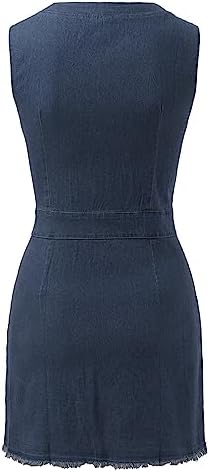 Casual Blue Denim Dress