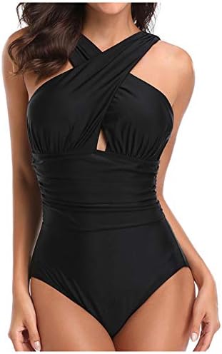 Criss Cross One-Piece Swimsuit for Women