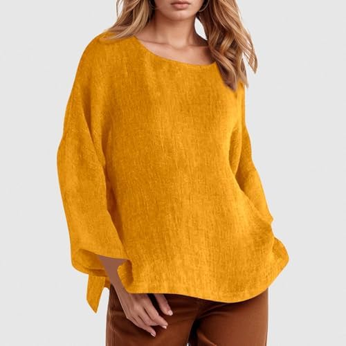 V Neck Linen Blouse One Piece