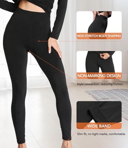 Womens Thermal Pajama Set for Winter