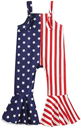 4th of July Romper for Kids Patriotic Tie and Shouts_Positive