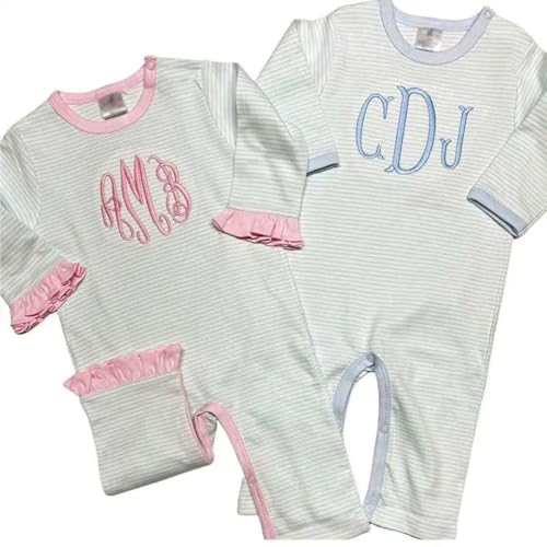 Personalized Baby Romper with Monogram