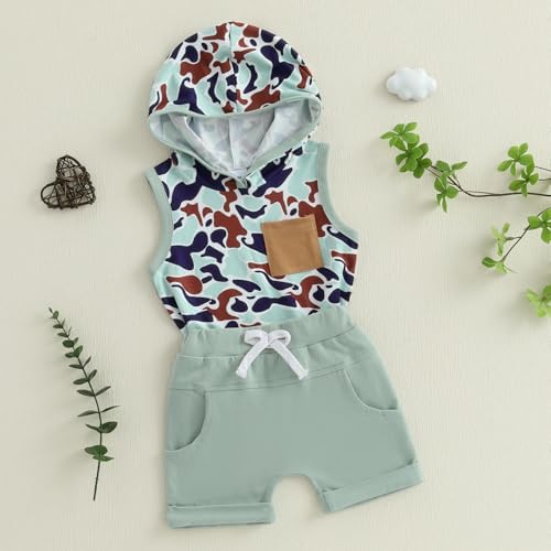 Lefyira Camouflage Baby Boy Shorts Outfit