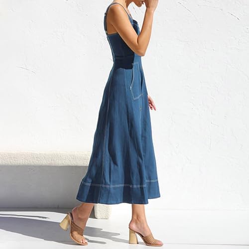 Sexy Bodycon Denim Dress for Women 2025 White