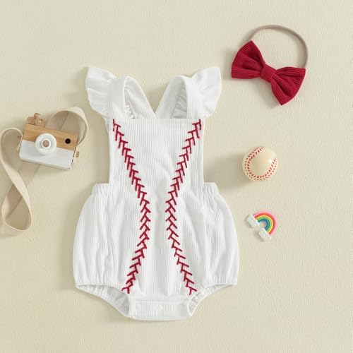Dewadbow Corduroy BaseballRomperInfant