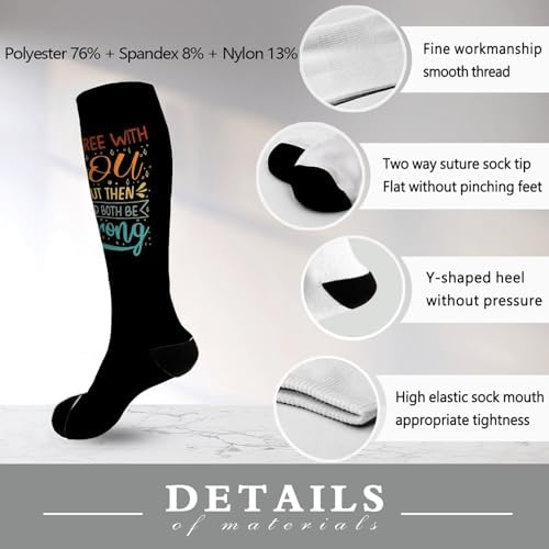 I Agree With YouBut Then Wed Both Be Wrong Womens Knee-High Socks