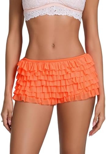 Flattering Ruffle Layered Shorts Women Y2K Lolita Style Soft Comfortable