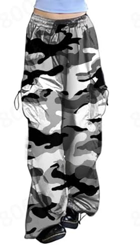 HD SDBRLD Womens Cargo Pants High-Waisted Drawstring Design Stretch-Fit Durable Stylish