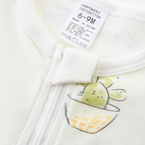 Double Zipper Cotton Romper for Baby Boys Girls Summer Outfit