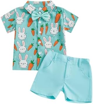 Easter Rabbit Print Toddler Outfit
