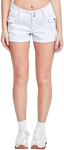 Trendy Womens Denim Shorts with Side Pockets