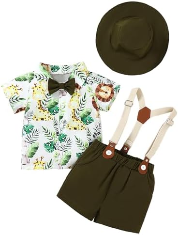 Baby Boy Summer Outfit with suspenders
