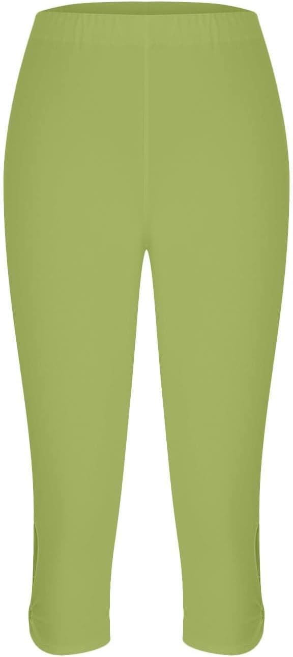 HIGH WAIST STRETCH Fabric Compression Casual Workout Capri Leggings