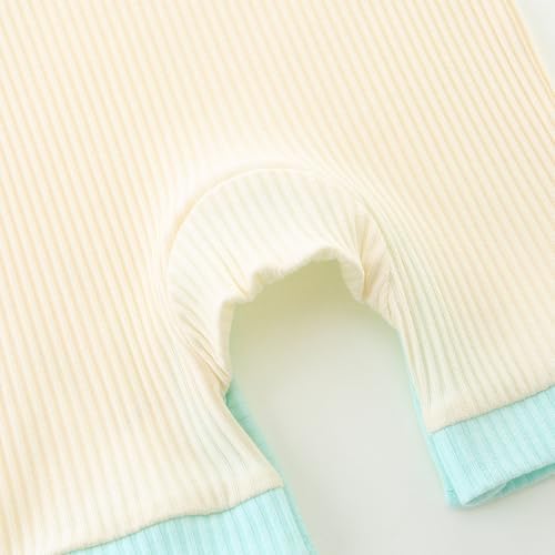 JingleBaBa Newborn Baby Cotton Romper with Cute Short Sleeves