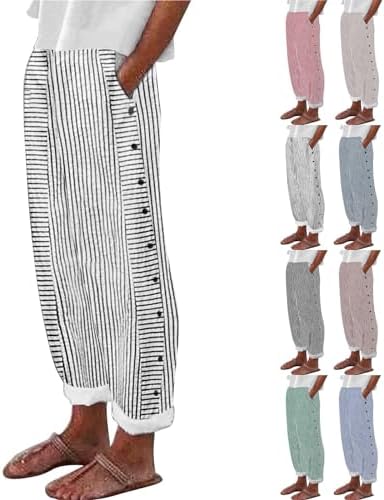 2025 Plus-Size Linen Pants