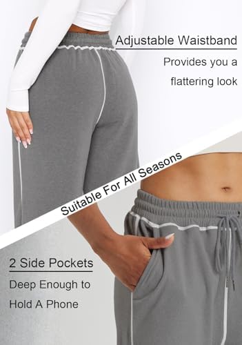 Track Pants Women Soft Wide-Leg Trendy Joggers for consolation and Style