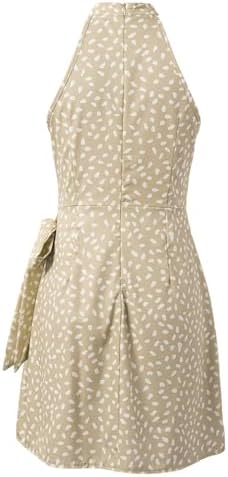 Escape to Boho Puff Sleeve Halter Dress