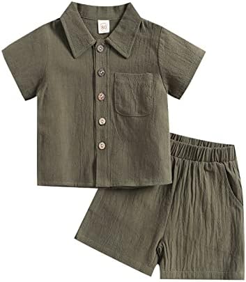 MABABY Soft and Trendy Summer Toddler Boys Outfit