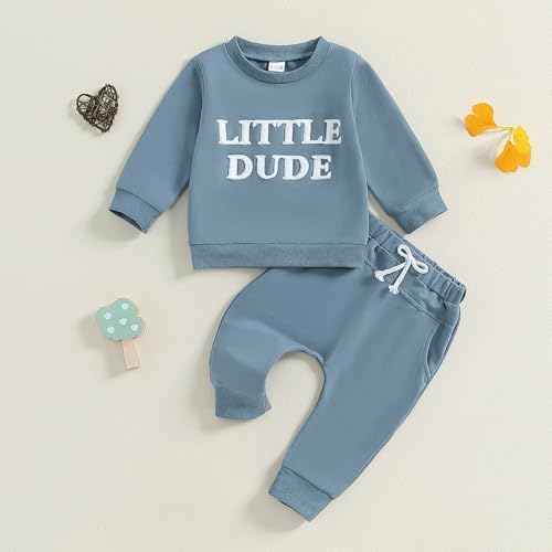 Kaipiclos Toddler Boys Embroidered Fall Clothing Set - Cozy Fashionable