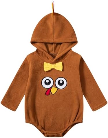 Thanksgiving Turkey Romper for Baby Boys Soft and Cozy