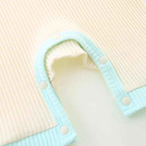 JingleBaBa Newborn Baby Cotton Romper with Cute Short Sleeves