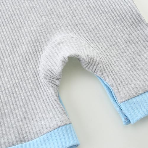 JingleBaBa Unisex Cute Romper Ribbed Short Sleeve Bodysuit Child