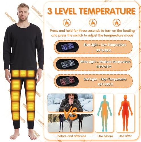Smart Thermal Heating Underwear Pants for Men Women