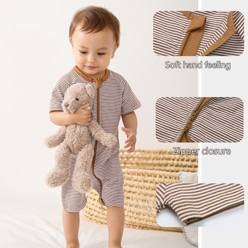 Feidoog 2PCS Baby Boys Girls Summer Romper Set