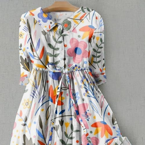 Bohemian Cotton Linen Dress