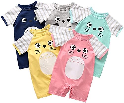 Adorable Cuts Unisex Baby Cotton Onesie with Short Sleeves