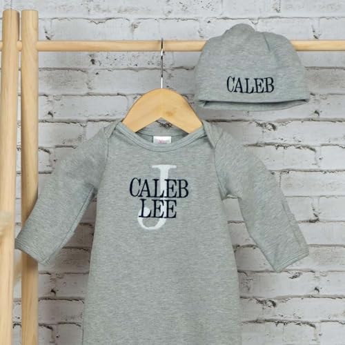 Personalized Newborn Baby Coming Home Outfit Custom Embroidered