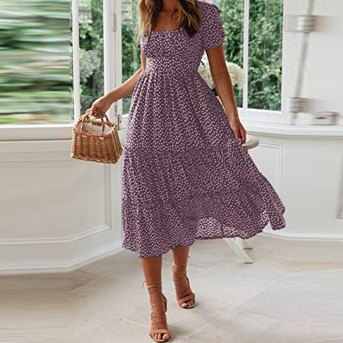 Bioxie 2025 Boho Casual Sundress for Women Beach Vacation Perfect