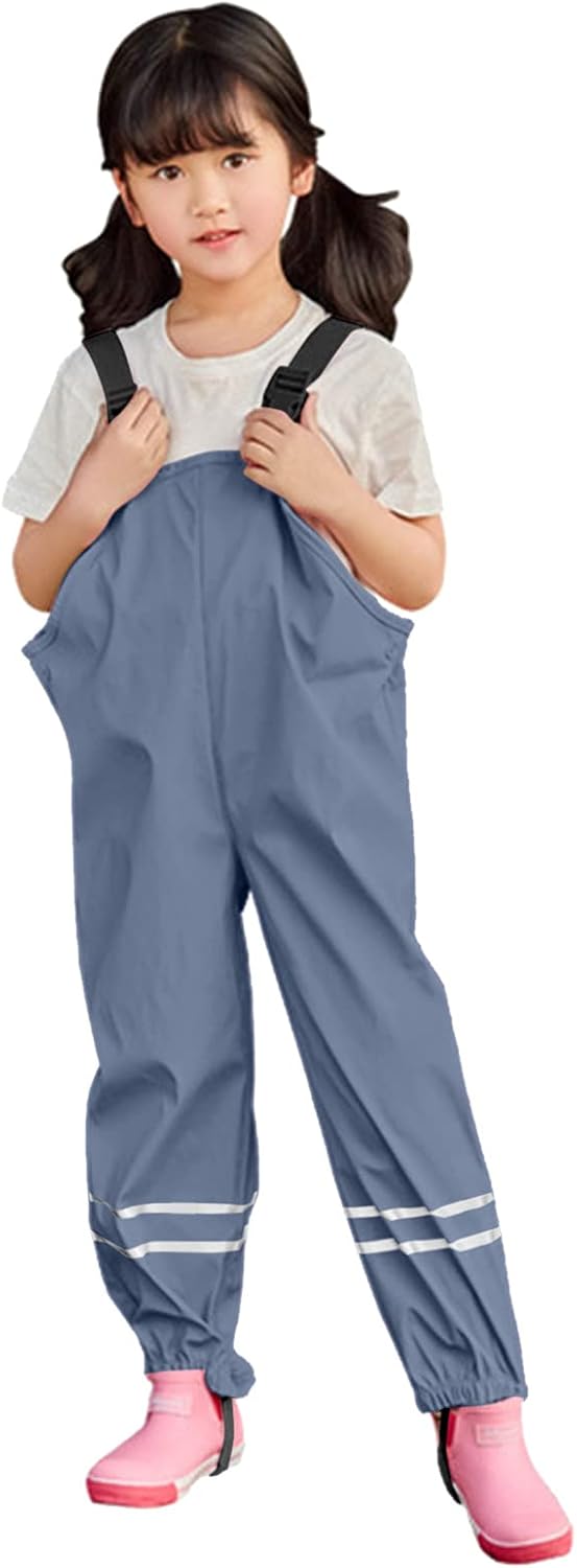 Stylish Childs Waterproof Boys Girls Rain Pants
