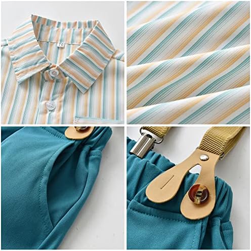 IBAKOM Boys Gentleman Suit Bow Tie Outfit for Summer Events