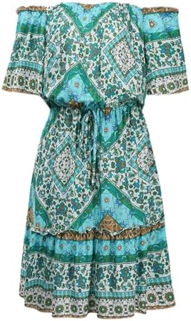 Elegant Bohemian Floral Midi Dress