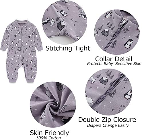 2-Way Zipper Romper Set for Babies