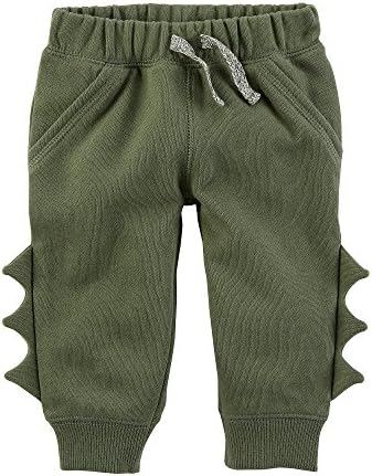 Carters Baby Boys Pull On Spike Fleece Joggers Olive 6 Months