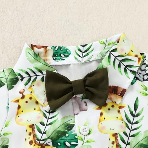 Baby Boy Summer Outfit with suspenders
