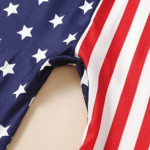 4th of July Romper for Kids Patriotic Tie and Shouts_Positive
