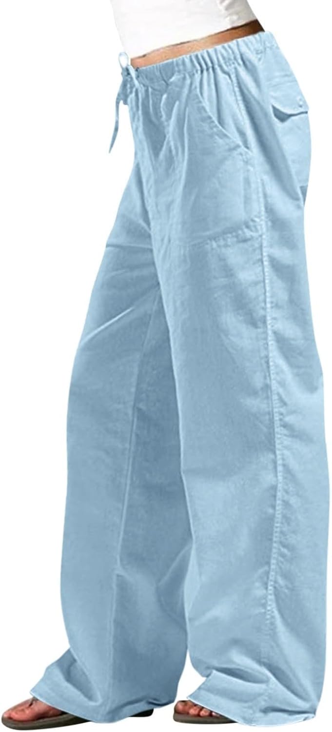 Premium Comfort High Waist Linen Pants for Women