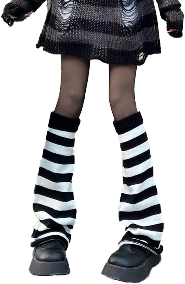 Crisp Striped Knit Socks
