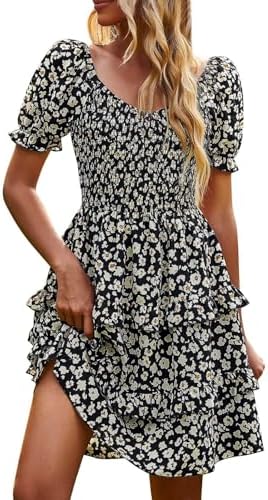 Floral Midi Ruffle Dress 2025