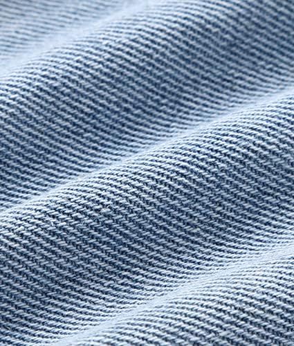Baby Boy Fleece Patchwork Striped Jeans Light Blue 18-24 Months